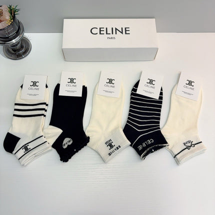 CELINE 26S ANKLE SOCKS 403595 (1 BOX)
