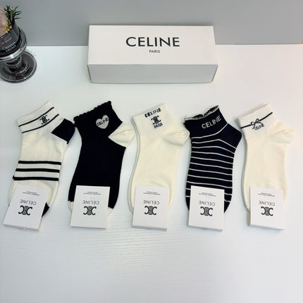 CELINE 26S ANKLE SOCKS 403595 (1 BOX)