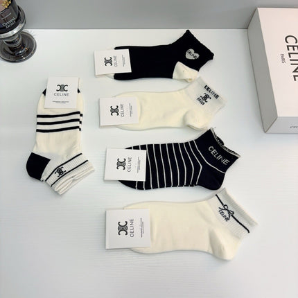 CELINE 26S ANKLE SOCKS 403595 (1 BOX)