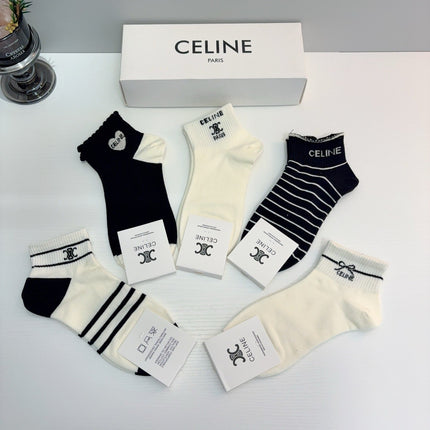 CELINE 26S ANKLE SOCKS 403595 (1 BOX)