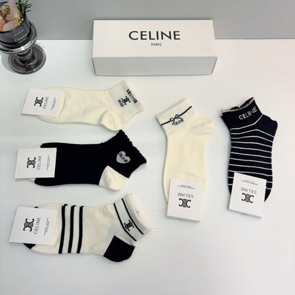 CELINE 26S ANKLE SOCKS 403595 (1 BOX)