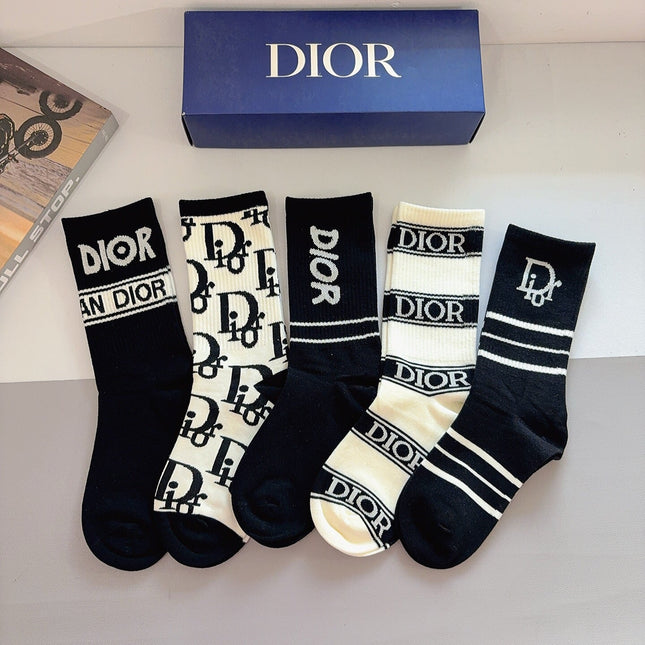 DIOR 26S CREW SOCKS 405341 (1 BOX)