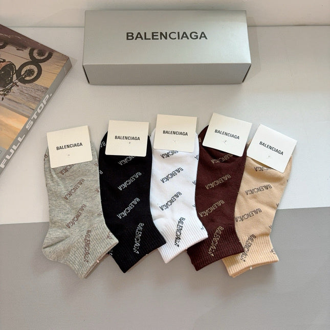 BALENCIAGA 26S ANKLE SOCKS 407118 (1 BOX)