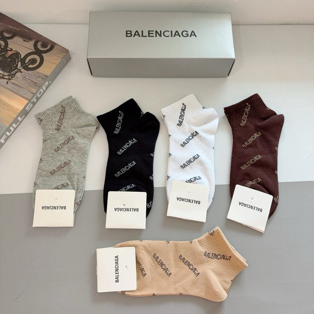 BALENCIAGA 26S ANKLE SOCKS 407118 (1 BOX)