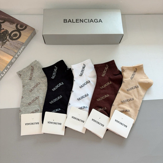 BALENCIAGA 26S ANKLE SOCKS 407118 (1 BOX)