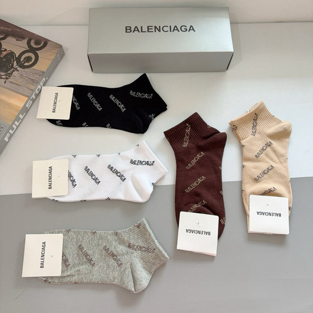 BALENCIAGA 26S ANKLE SOCKS 407118 (1 BOX)