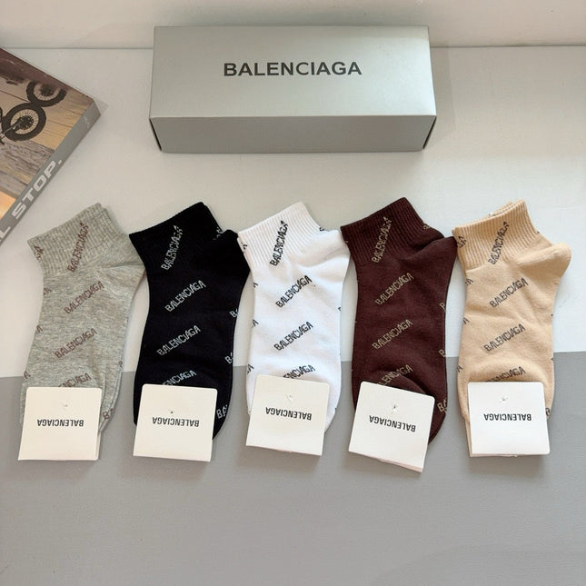 BALENCIAGA 26S ANKLE SOCKS 407118 (1 BOX)