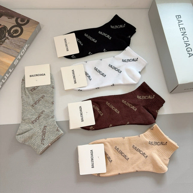 BALENCIAGA 26S ANKLE SOCKS 407118 (1 BOX)