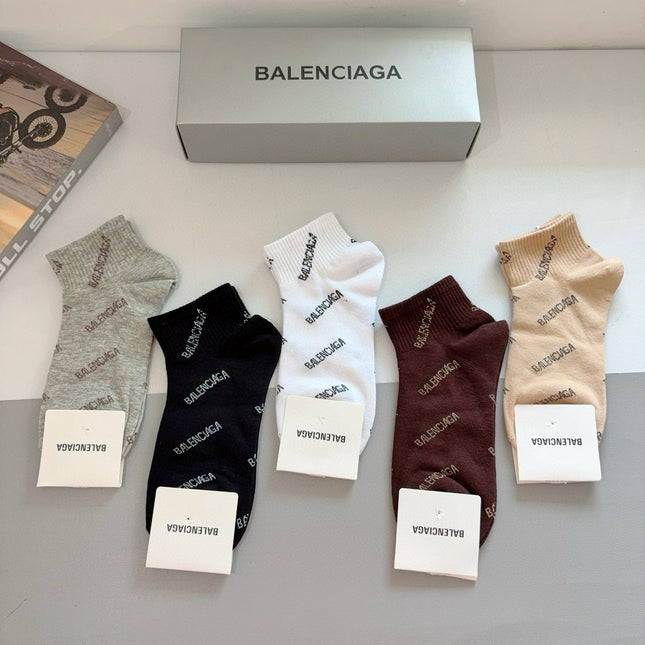 BALENCIAGA 26S ANKLE SOCKS 407118 (1 BOX)
