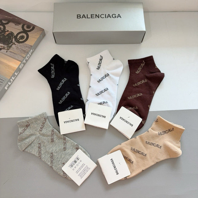 BALENCIAGA 26S ANKLE SOCKS 407118 (1 BOX)
