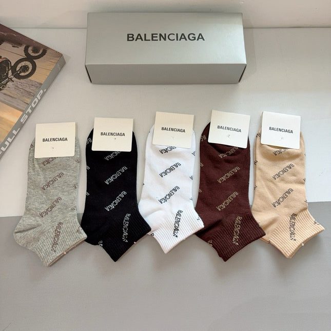 BALENCIAGA 26S ANKLE SOCKS 407118 (1 BOX)