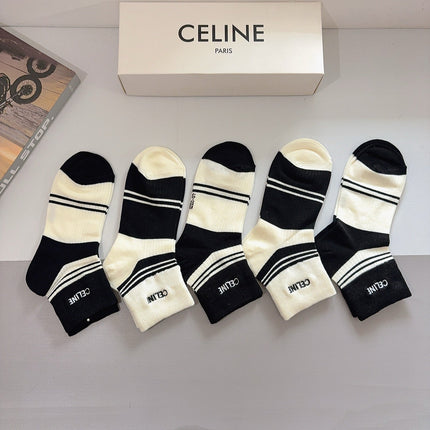 CELINE 26S ANKLE SOCKS 407125 (1 BOX)