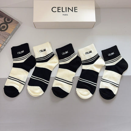CELINE 26S ANKLE SOCKS 407125 (1 BOX)