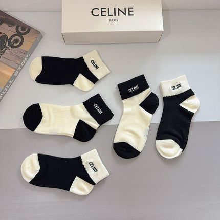 CELINE 26S ANKLE SOCKS 408684 (1 BOX)