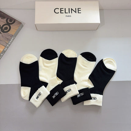 CELINE 26S ANKLE SOCKS 408684 (1 BOX)