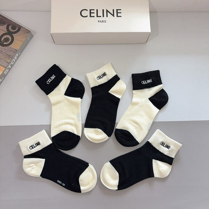 CELINE 26S ANKLE SOCKS 408684 (1 BOX)