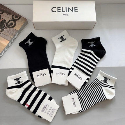 CELINE 26S ANKLE SOCKS 408696 (1 BOX)