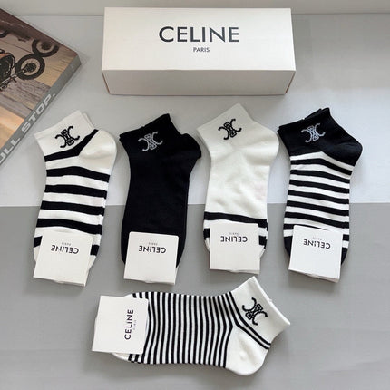 CELINE 26S ANKLE SOCKS 408696 (1 BOX)