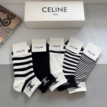 CELINE 26S ANKLE SOCKS 408696 (1 BOX)