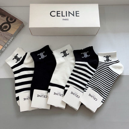 CELINE 26S ANKLE SOCKS 408696 (1 BOX)
