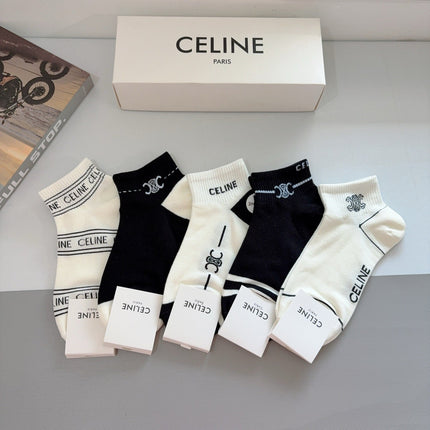 CELINE 26S ANKLE SOCKS 408698 (1 BOX)