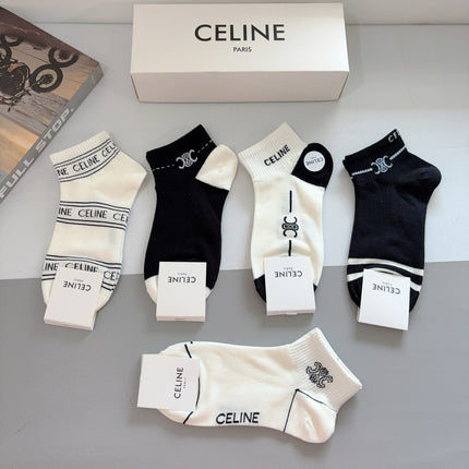 CELINE 26S ANKLE SOCKS 408698 (1 BOX)
