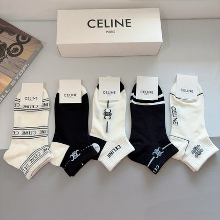 CELINE 26S ANKLE SOCKS 408698 (1 BOX)