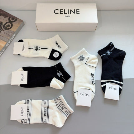 CELINE 26S ANKLE SOCKS 408698 (1 BOX)
