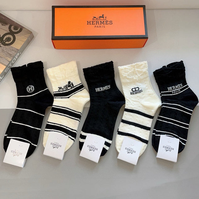 HERMES 26S ANKLE SOCKS 283671 (1 BOX)