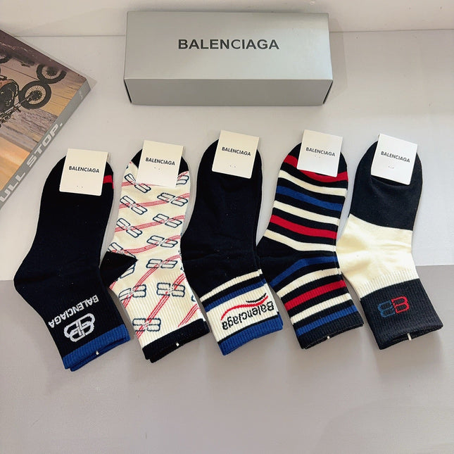 BALENCIAGA 26S ANKLE SOCKS 410361 (1 BOX)