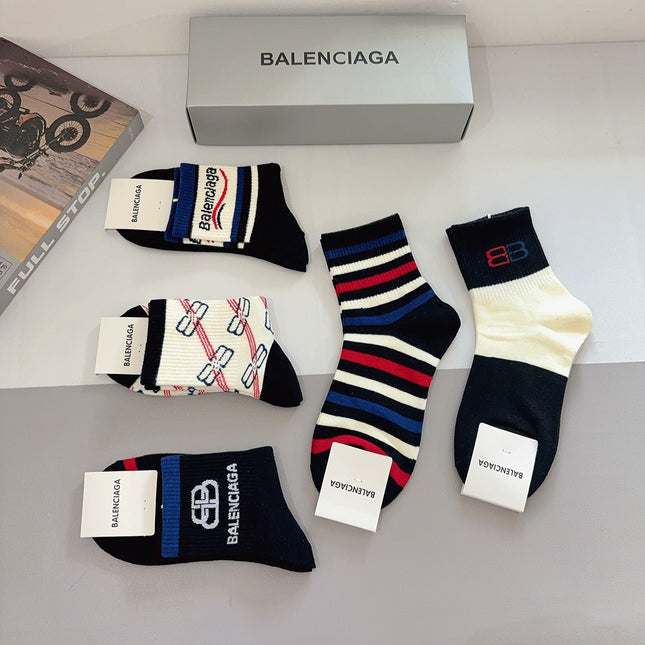 BALENCIAGA 26S ANKLE SOCKS 410361 (1 BOX)