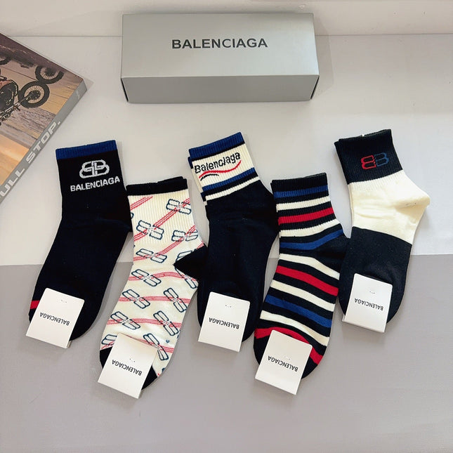 BALENCIAGA 26S ANKLE SOCKS 410361 (1 BOX)