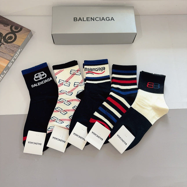 BALENCIAGA 26S ANKLE SOCKS 410361 (1 BOX)