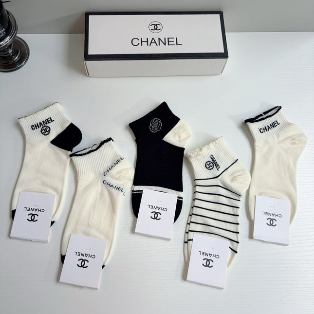 CHANEL 26S ANKLE SOCKS 412410 (1 BOX)