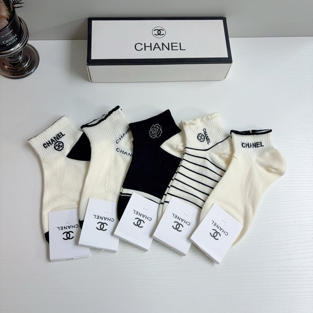 CHANEL 26S ANKLE SOCKS 412410 (1 BOX)