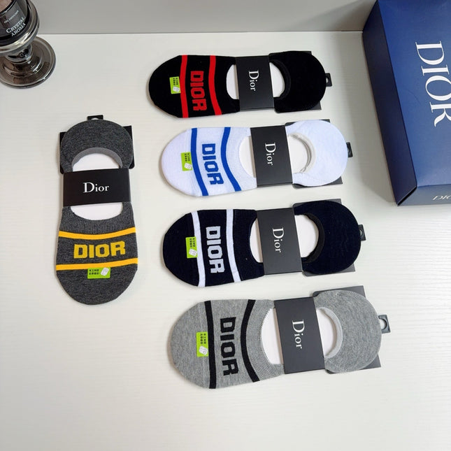 DIOR 26S NO-SHOW SOCKS 415774 (1 BOX)