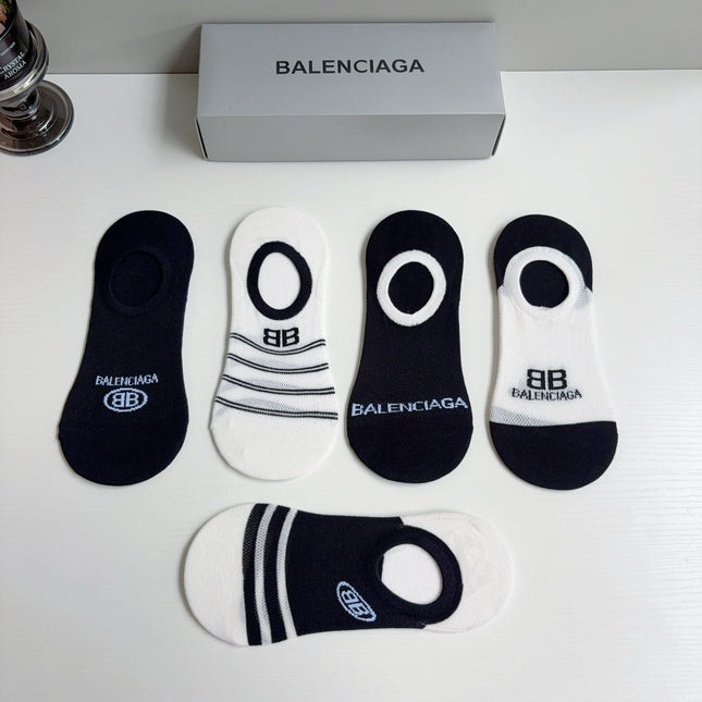 BALENCIAGA 26S NO-SHOW SOCKS 410367 (1 BOX)
