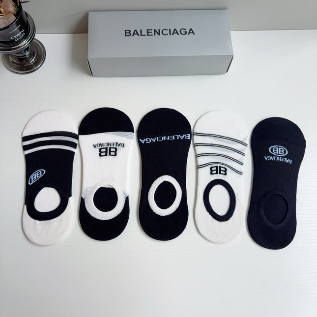 BALENCIAGA 26S NO-SHOW SOCKS 410367 (1 BOX)
