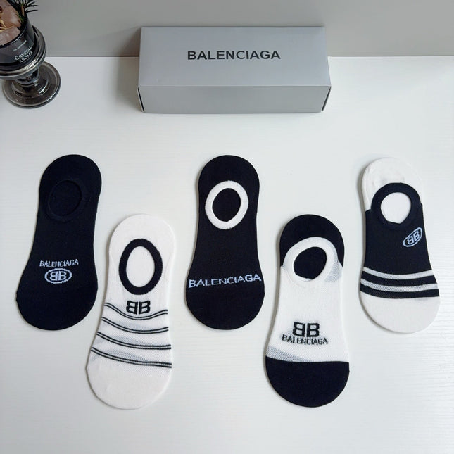 BALENCIAGA 26S NO-SHOW SOCKS 410367 (1 BOX)