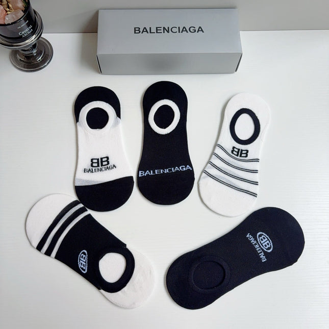 BALENCIAGA 26S NO-SHOW SOCKS 410367 (1 BOX)