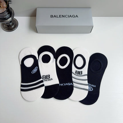 BALENCIAGA 26S NO-SHOW SOCKS 410367 (1 BOX)