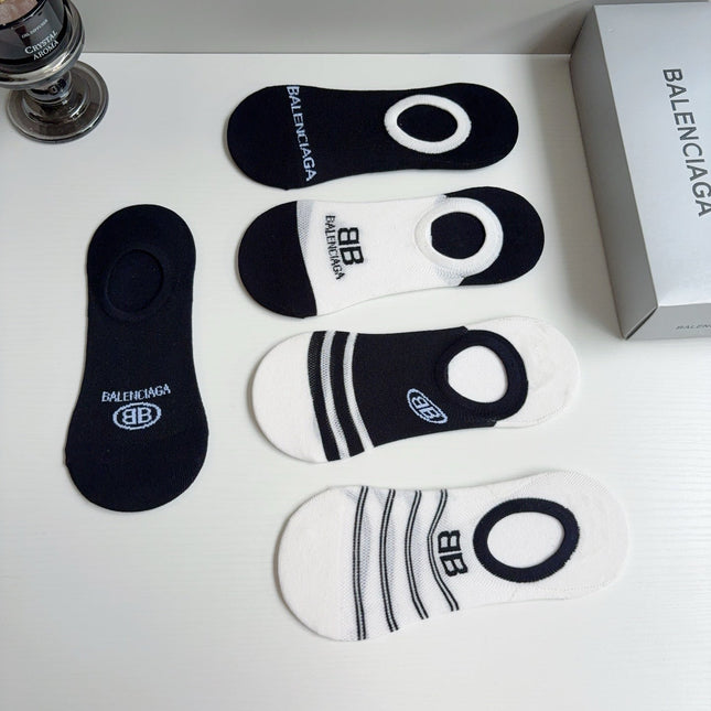 BALENCIAGA 26S NO-SHOW SOCKS 410367 (1 BOX)