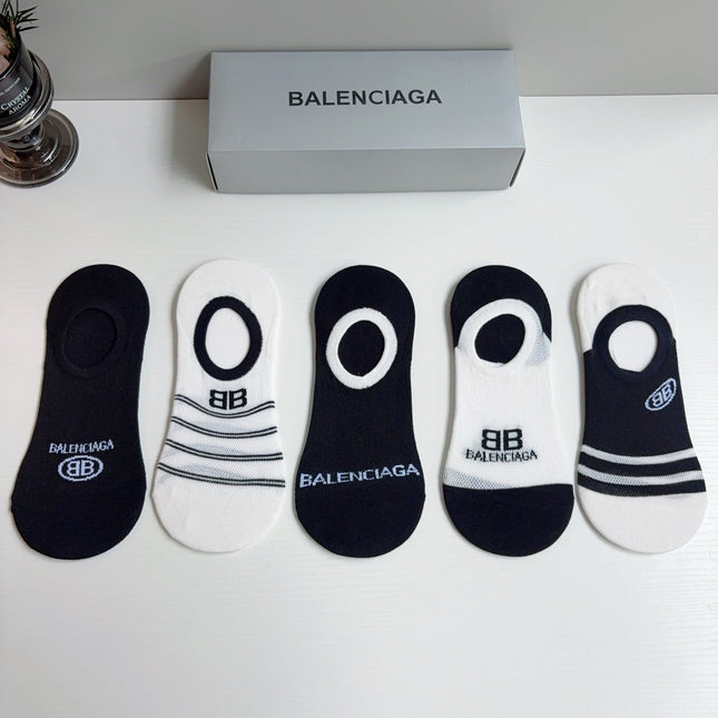BALENCIAGA 26S NO-SHOW SOCKS 410367 (1 BOX)