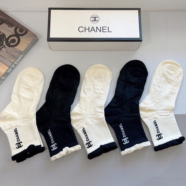 CHANEL 26S ANKLE SOCKS 405348 (1 BOX)