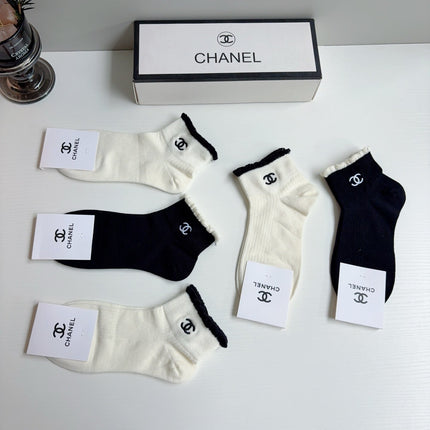 CHANEL 26S ANKLE SOCKS 405350 (1 BOX)