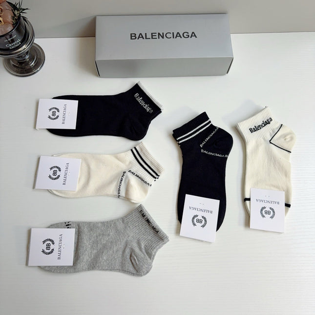 BALENCIAGA 26S ANKLE SOCKS 423048 (1 BOX)