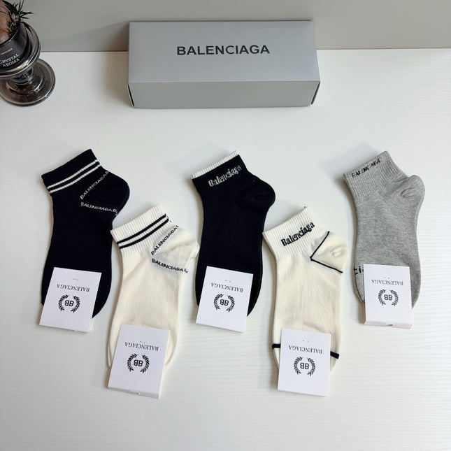 BALENCIAGA 26S ANKLE SOCKS 423048 (1 BOX)