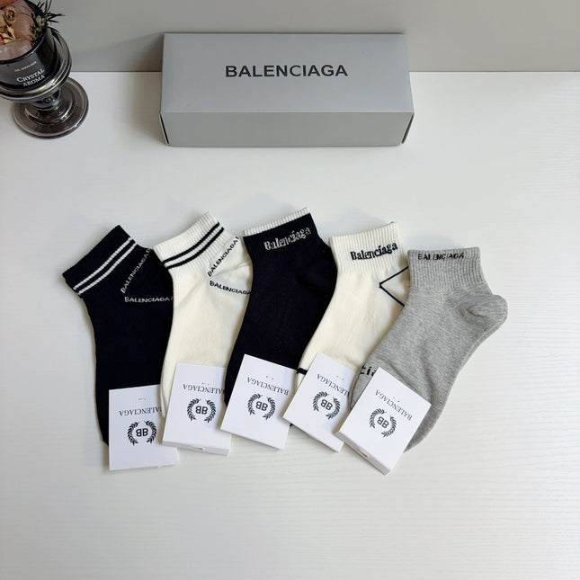 BALENCIAGA 26S ANKLE SOCKS 423048 (1 BOX)