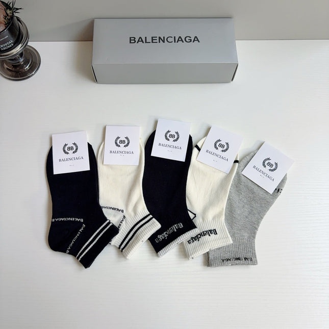 BALENCIAGA 26S ANKLE SOCKS 423048 (1 BOX)