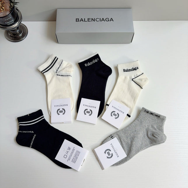 BALENCIAGA 26S ANKLE SOCKS 423048 (1 BOX)